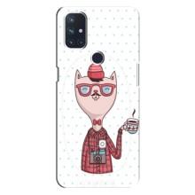 Чехол на тематику: Коты для OnePlus Nord 10 5G (Кот аристократ)