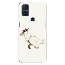 Чехол на тематику: Коты для OnePlus Nord 10 5G (Отдых)
