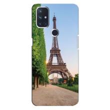 Чехол Эйфелева Башня для OnePlus Nord 10 5G - (AlphaPrint) (Дорога в Париж)