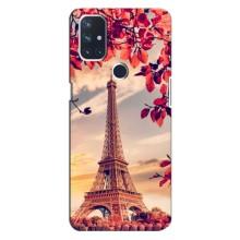 Чехол Эйфелева Башня для OnePlus Nord 10 5G - (AlphaPrint) (Эйфелева Башня)