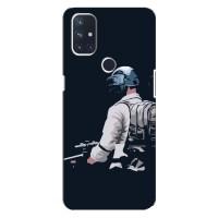 Силиконовый чехол с картинкой "Герой Pubg" на OnePlus Nord 10 5G (В экиперовке)