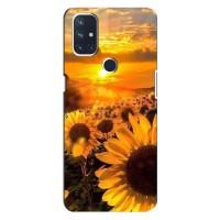 Чехол с Цветами для OnePlus Nord 10 5G (поле подсолнухов)