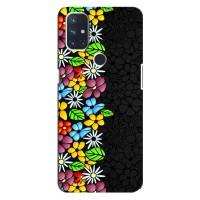 Чехол с Цветами для OnePlus Nord 10 5G (Яркие цветы)