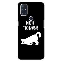 Бампер с изображением Котиков для ВанПлас Норд 10 (5G) (Not Today)