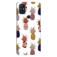 Чехол с изображением  вкусной еды для OnePlus Nord 10 5G (Ананасы)