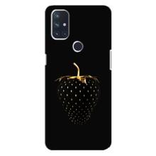 Чехол с изображением  вкусной еды для OnePlus Nord 10 5G (Чёрная клубника)