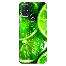 Чехол с изображением  вкусной еды для OnePlus Nord 10 5G (Яркий ЛАЙМ)