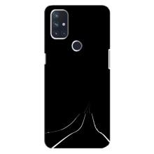 Чехол с картинками на черном фоне для OnePlus Nord 10 5G (Дорога)