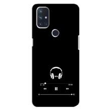 Чехол с картинками на черном фоне для OnePlus Nord 10 5G (Плеер)