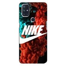 Чехол для OnePlus Nord 10 5G - с принтом Найк (AlphaPrint) (Дымчатый найк)