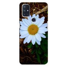 Чехол с ромашками на OnePlus Nord 10 5G (Белая ромашка)