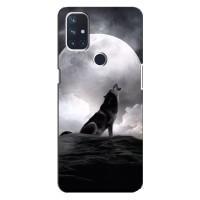 Чохол з Вовком на OnePlus Nord 10 5G (Вовк і місяць)