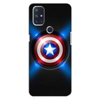 Чехол с Щитом Капитана Америки на OnePlus Nord 10 5G (Яркий Щит Капитана)