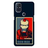 Чехол Супергерой Железный человек на OnePlus Nord 10 5G (Art Iron man)
