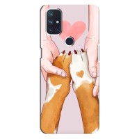 Чехол (ТПУ) Милые собачки для OnePlus Nord 10 5G (Любовь к собакам)