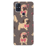 Чехол (ТПУ) Милые собачки для OnePlus Nord 10 5G – Собачки Мопсики