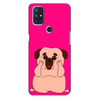 Чехол (ТПУ) Милые собачки для OnePlus Nord 10 5G – Веселый Мопсик
