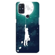 Чохол (ТПУ) з планетами на OnePlus Nord 10 5G (To The moon)