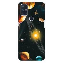 Чохол (ТПУ) з планетами на OnePlus Nord 10 5G (Вид з космосу)