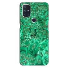 Мраморный чехол на OnePlus Nord 10 5G (VPrint) (Салатный Мрамор)