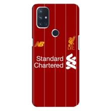 Силиконовые Чехлы принт Футбол на OnePlus Nord 10 5G (Liverpool)