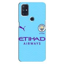 Силиконовые Чехлы принт Футбол на OnePlus Nord 10 5G (Man City)