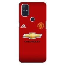 Силиконовые Чехлы принт Футбол на OnePlus Nord 10 5G (Man United)