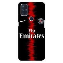 Силиконовые Чехлы принт Футбол на OnePlus Nord 10 5G (PSG)