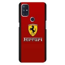 Силіконовий бампер з картинкою машини на OnePlus Nord 10 5G (Ferrari Logo)