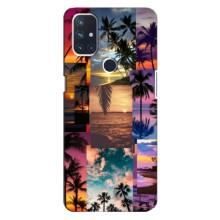Силиконовый чехол с КАРТИНКАМИ лето для OnePlus Nord 10 5G (AlphaPrint) (Летний отпуск)