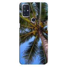Силиконовый чехол с КАРТИНКАМИ лето для OnePlus Nord 10 5G (AlphaPrint) (Пальма)