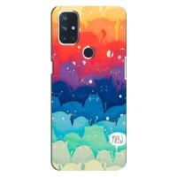 Силиконовый чехол с котиком для OnePlus Nord 10 5G (Mew)