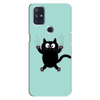 Силиконовый чехол с котиком для OnePlus Nord 10 5G (Падающий кот)