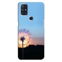 Силіконовий Чохол з кульбабками на OnePlus Nord 10 5G (Захід з кульбабкою)