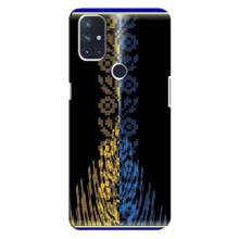 Силіконовый Чохол на OnePlus Nord 10 5G (Патріотична вишиванка)
