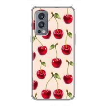 Чехлы с Фруктами для OnePlus Nord 2 (VPrint) (Вишня)