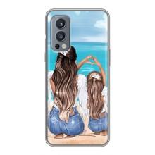 Чехол с печатью для OnePlus Nord 2 - (Мама с ребенком) (AlphaPrint) (Мама с доченькой)
