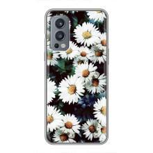 Чехол с картинкой (Стильные) для ВанПлас Норд 2 - (AlphaPrint) (Ромашки)