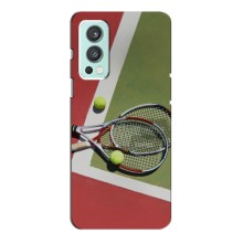 Чехлы с принтом Спортивная тематика для OnePlus Nord 2 (Ракетки теннис)