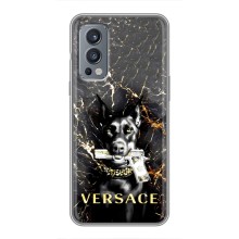 Чохли VERSACE для  . ОнеПлюс Норд 2 . (PREMIUMPrint) (AlphaPrint-ген.)