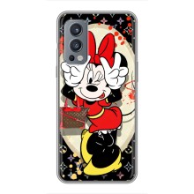 Чехол Disney Mouse OnePlus Nord 2 (PREMIUMPrint) (Минни peace)