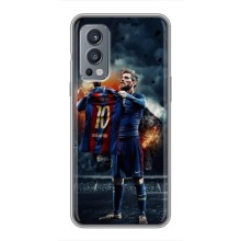 Чехол Месси футболист для OnePlus Nord 2 – Месси с футболкой