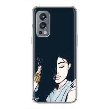 Чехол с печатью для OnePlus Nord 2 - (Мода) (AlphaPrint) – Красивая девочка