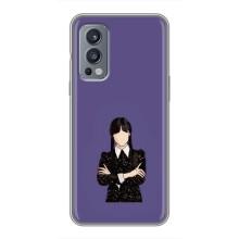 Чохли Венсдей на OnePlus Nord 2 Уенсдей (AlphaPrint) (Венздей у чорному)