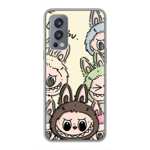 Чехол с Лабубу на OnePlus Nord 2 (Коллаж Лабубу)