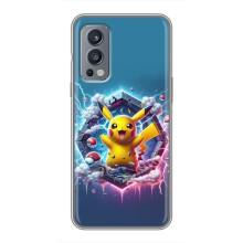 Чехол с Пикачу на OnePlus Nord 2 – Лого Пикачу