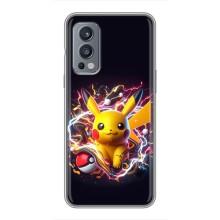 Чехол с Пикачу на OnePlus Nord 2 – Пикачу с мячом