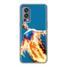 Чохол з принтом Фантастична четвірка для OnePlus Nord 2 – Людина-факел