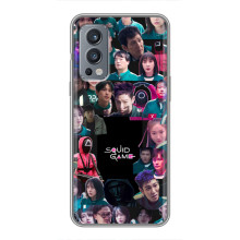 Чехол Гра в кальмара для OnePlus Nord 2 – Коллаж игры кальмара