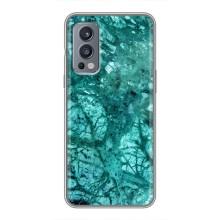 Мраморный чехол на OnePlus Nord 2 (VPrint) (Зеленый мрамор)